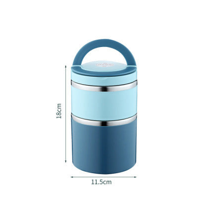 Commuters Students With Lid Portable Stainless Steel Insulation Lunch Box