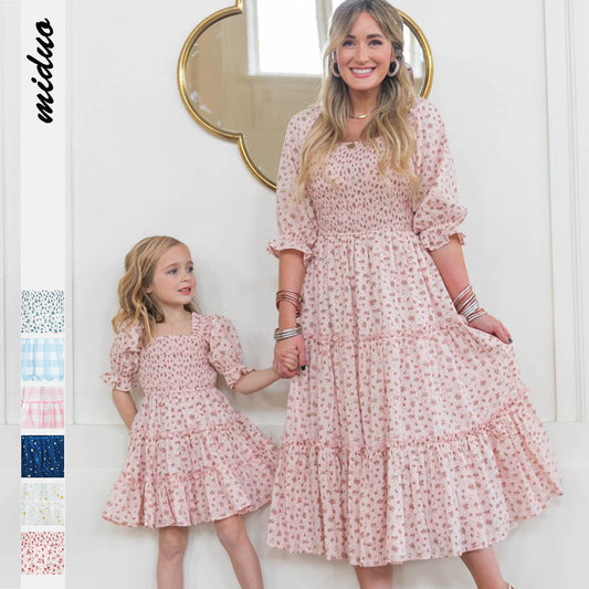 Women Fashion Mother-daughter Parent-child Dress