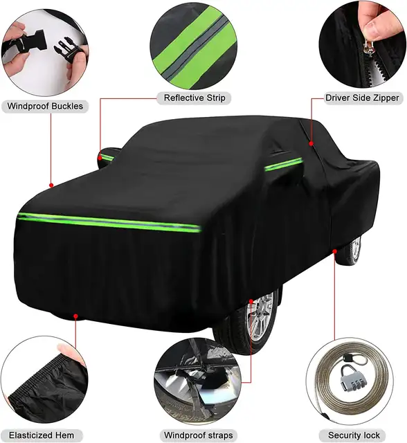 Waterproof SUV Car Cover, Universal Fit for SUV Length 15.4ft to 15.9ft, All Weather, Snowproof, UV