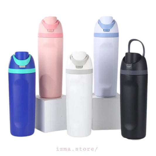 Portable 200z Powder Coated Thermos Flask Stainless Steel Double Wall Vacuum Insulated Water Bottles