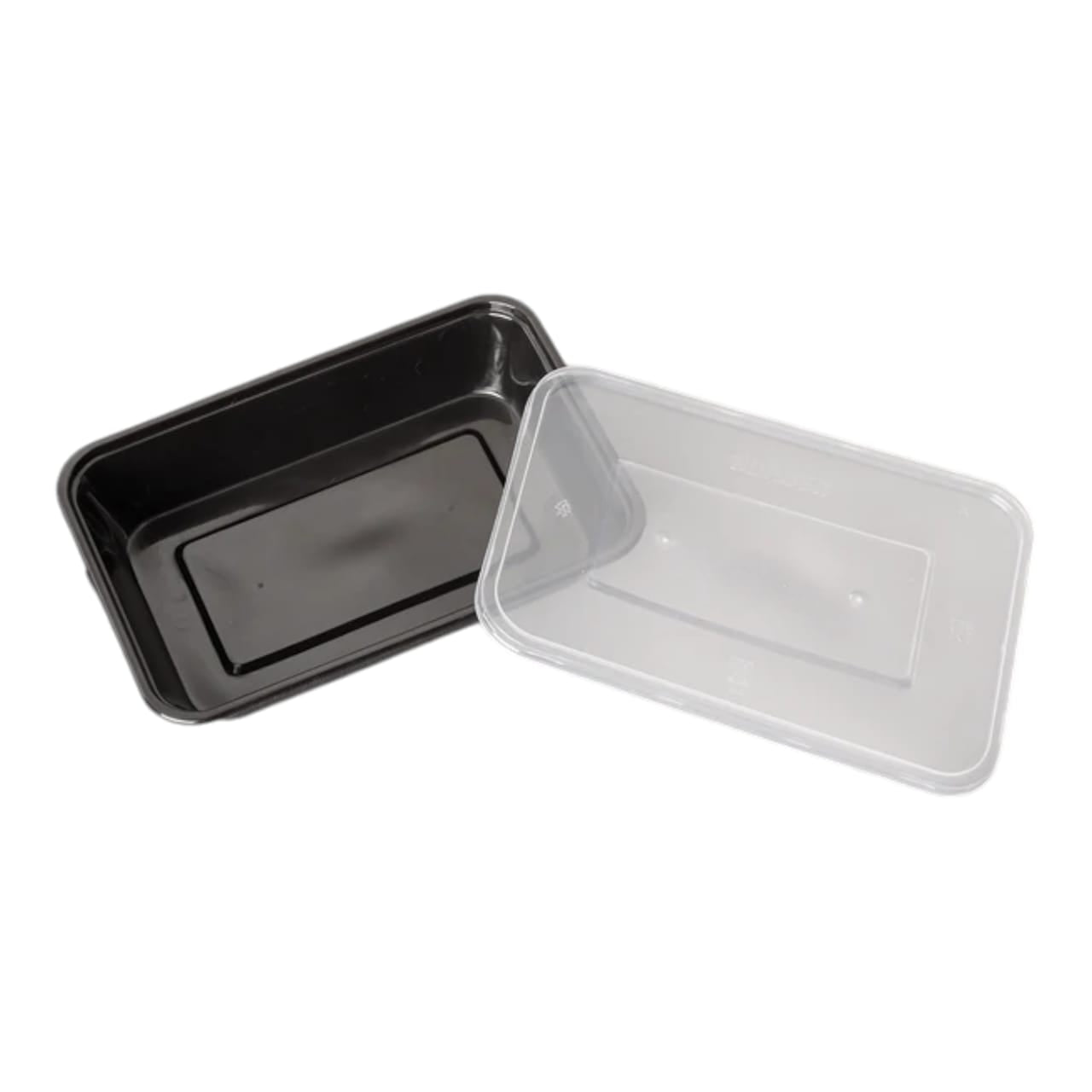 Custom made pp food grade rectangular disposable plastic meal prep food container set