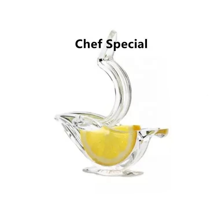 Manual Lemon Juicer Transparent Acrylic Elegance Bird Shape Lemon Slice Squeezer Kitchen Tools Gadgets