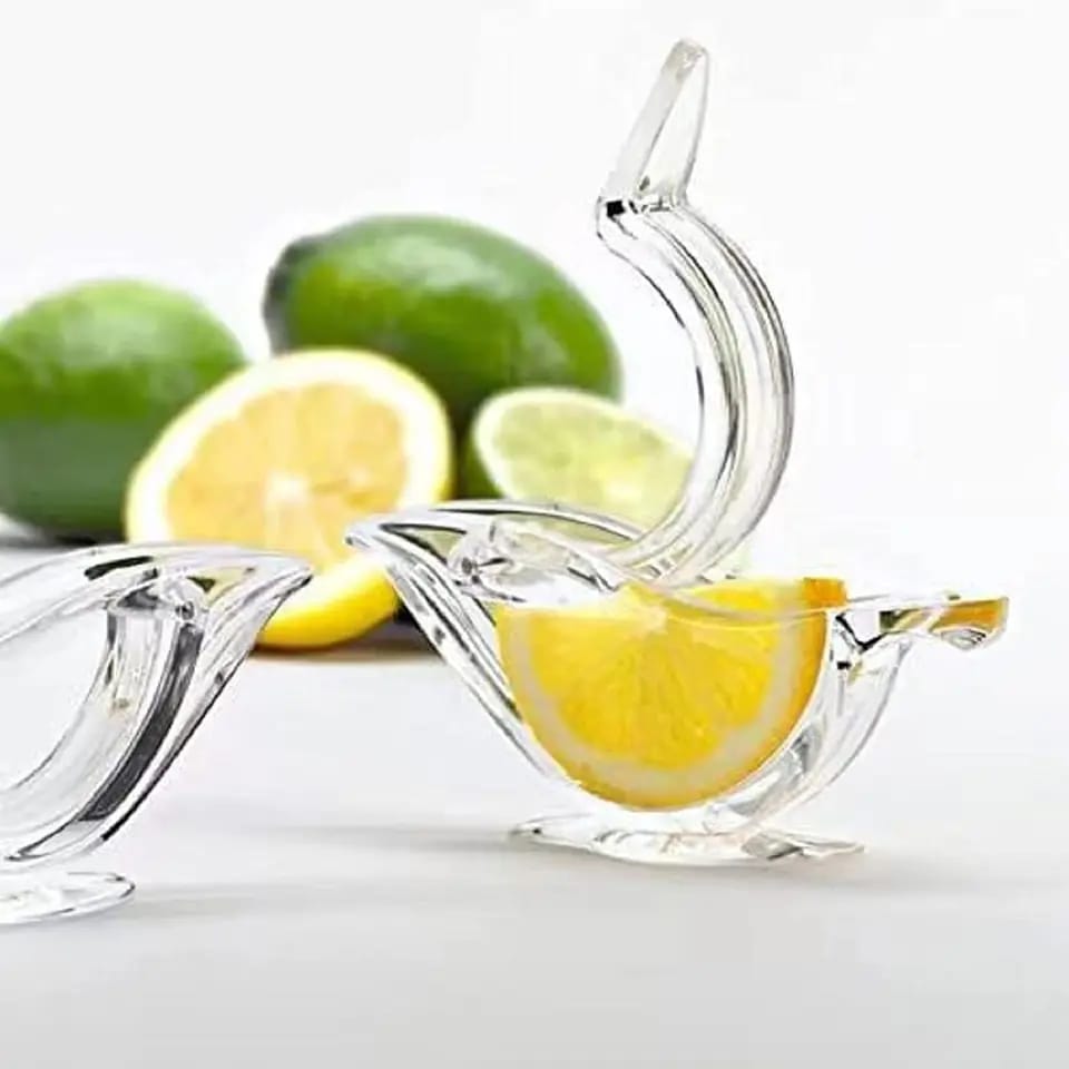 Manual Lemon Juicer Transparent Acrylic Elegance Bird Shape Lemon Slice Squeezer Kitchen Tools Gadgets