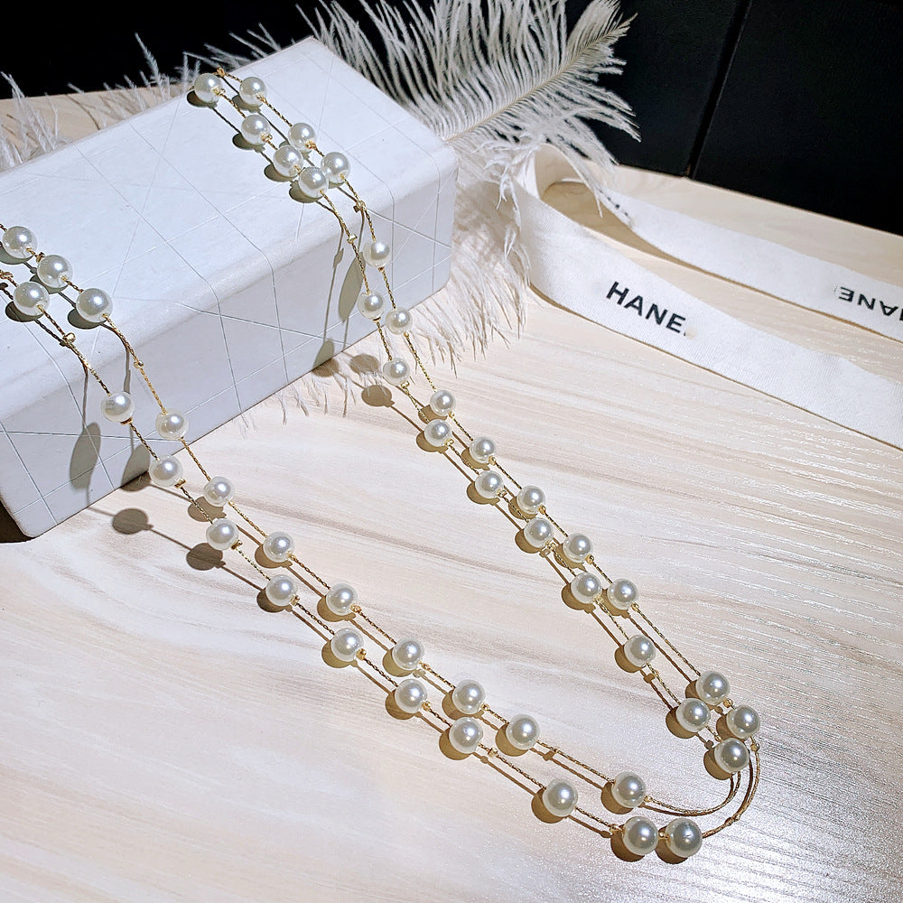 Elegant Long Sweater Necklace For Women