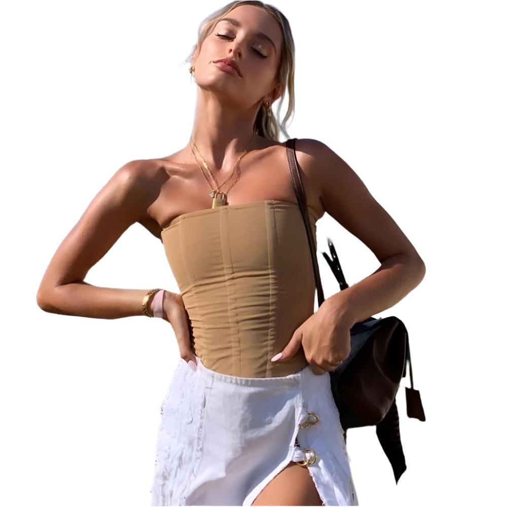 Skinny Top Women Summer Party Streetwear Chest