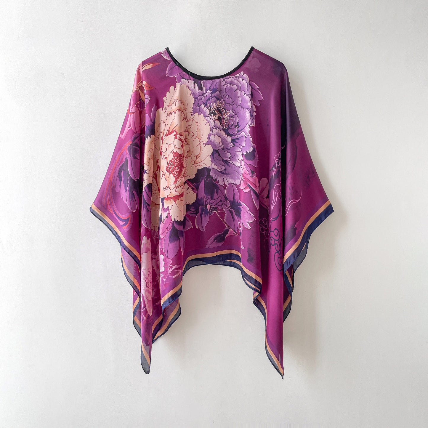 Silk Sunscreen Scarf Women Pullover Shawl