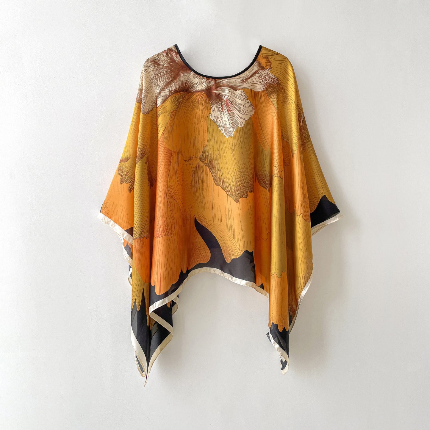 Silk Sunscreen Scarf Women Pullover Shawl