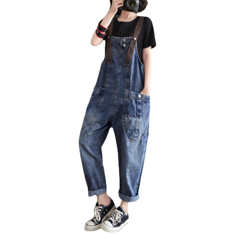 Women's Loose Overalls And Slim Student's Overalls