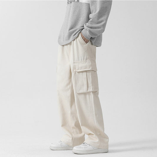 Straight Cargo Pants American Wide Leg