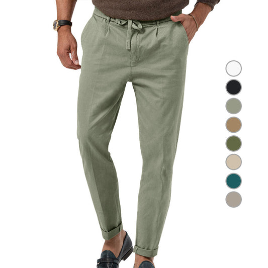 Pants Men's Solid Color Suit Pants