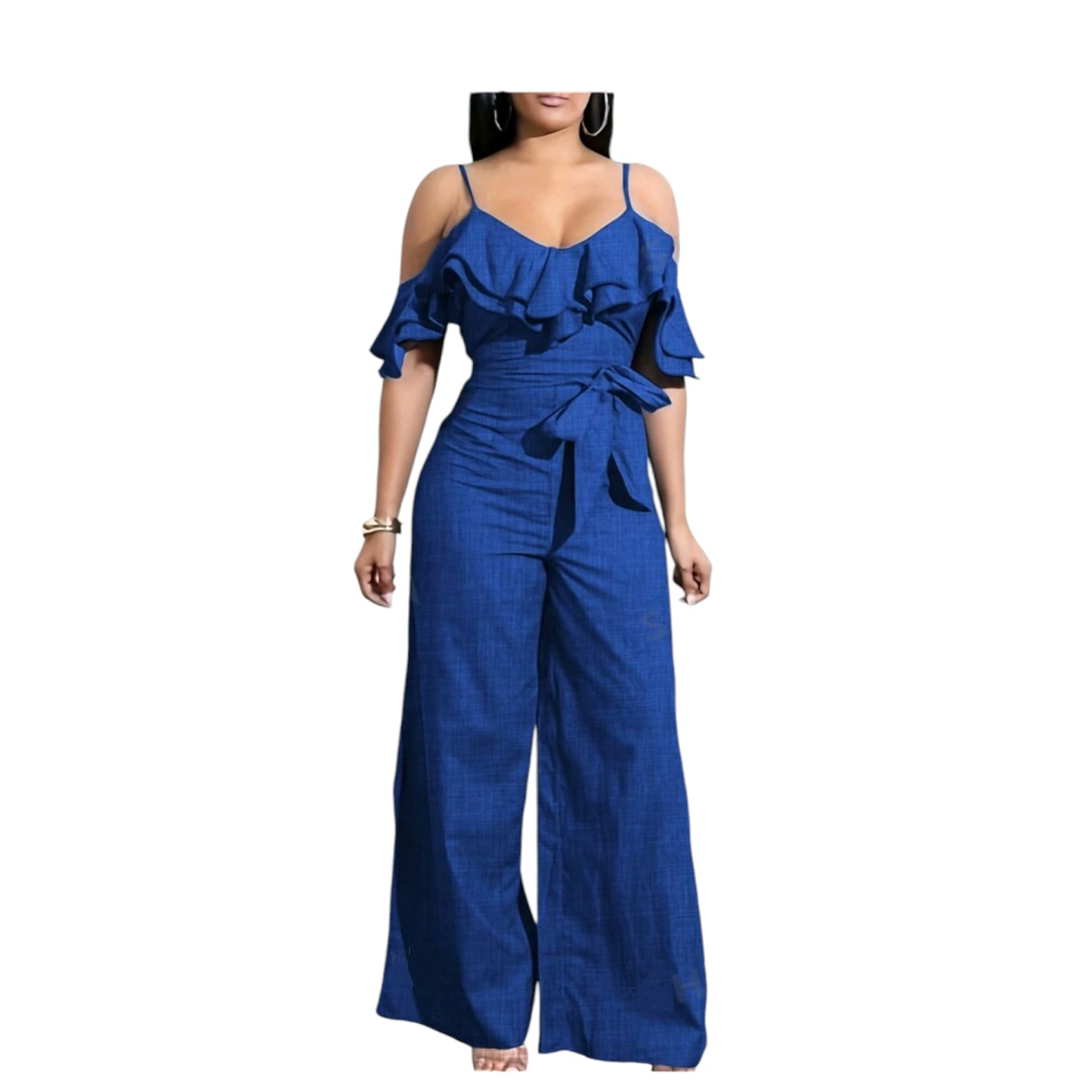 S-XL Fashion New Solid 0ff Shoulder Long Romper Jumpsuit Bodycon Bodysuit Overall Wide Legs