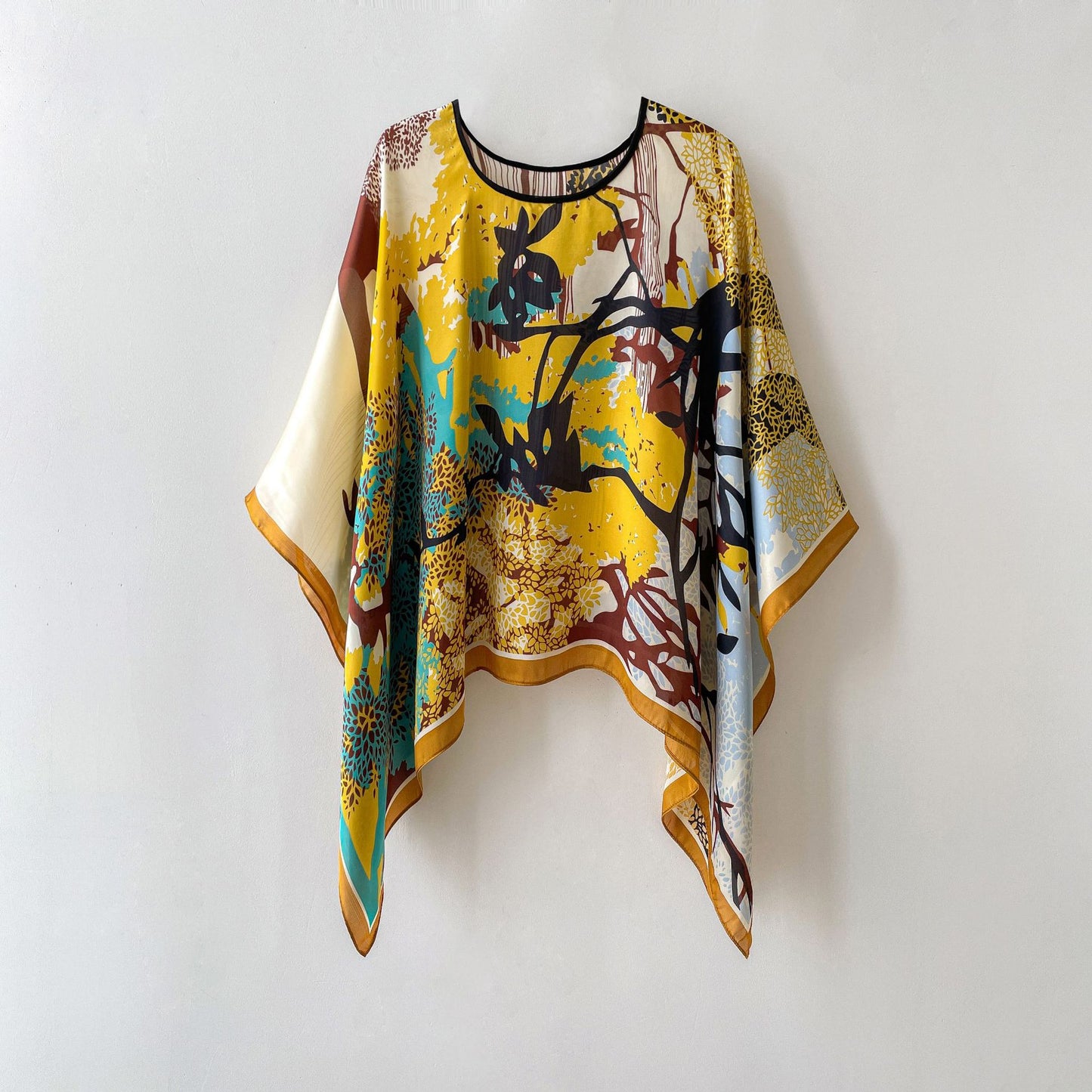 Silk Sunscreen Scarf Women Pullover Shawl