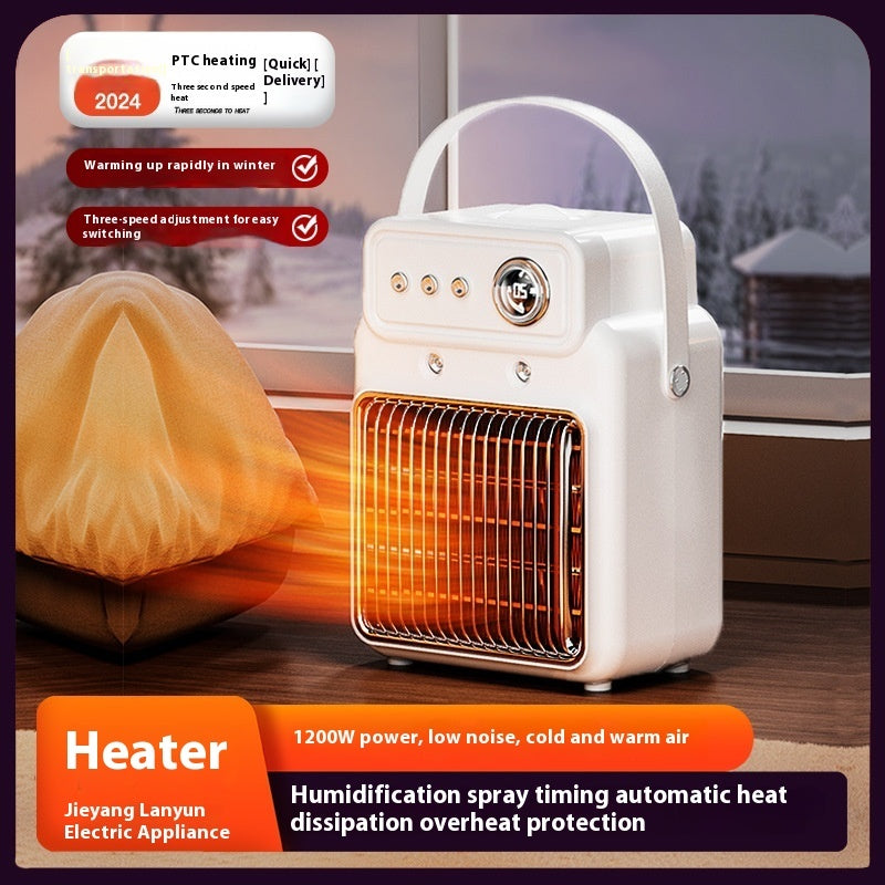 1200W 2 In 1 Efficient Room Heater Humidifying Table Heater Overheating Protections Heater Indoor Heater Suitable For Offices