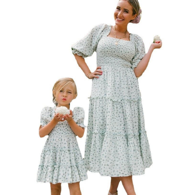 Women Fashion Mother-daughter Parent-child Dress