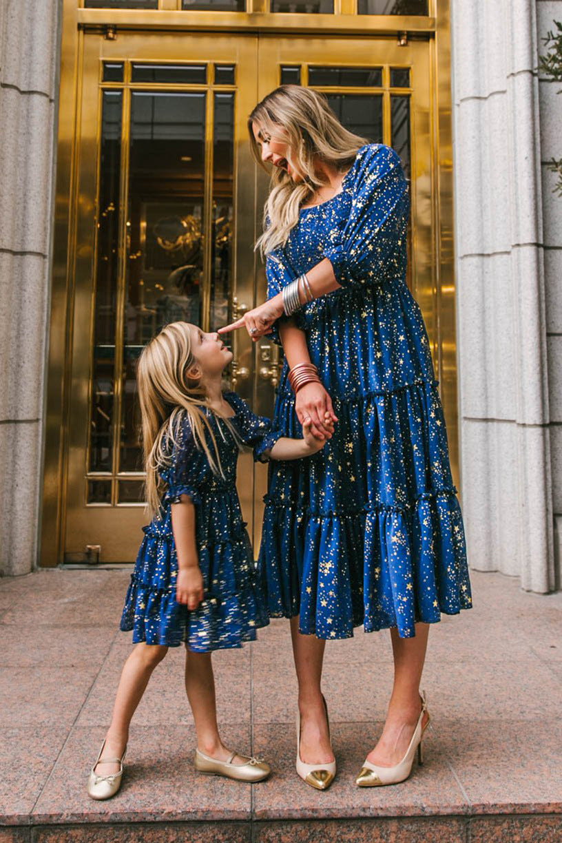 Women Fashion Mother-daughter Parent-child Dress