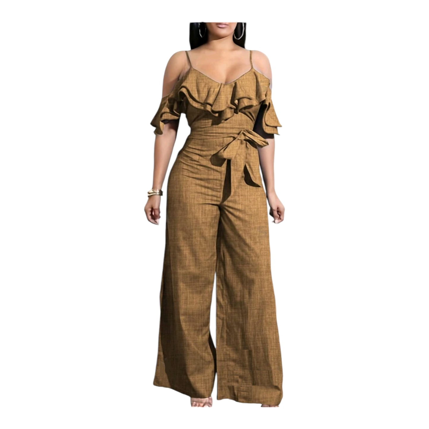 S-XL Fashion New Solid 0ff Shoulder Long Romper Jumpsuit Bodycon Bodysuit Overall Wide Legs