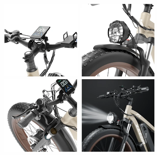 2000W 26" Electric Fat Tire E-Bike,